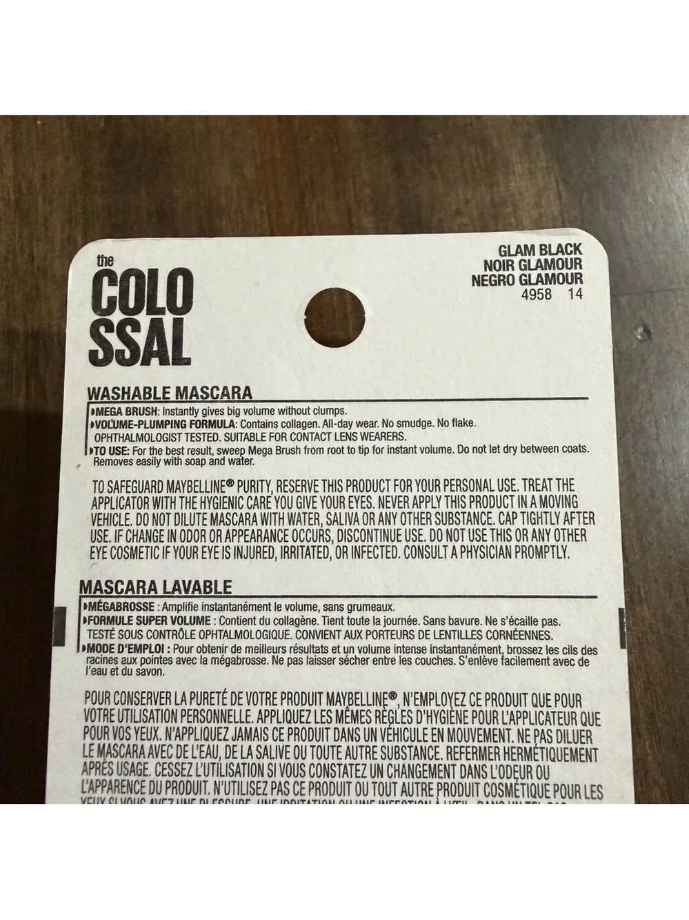Maybelline The Colossal Mascara Glam Black Two Packs